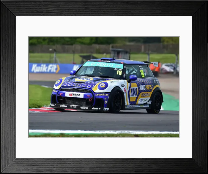 Framed Print : CM35 4899 Lewis Selby, MINI JCW, NAPA Racing UK Framed Print : CM35 4899 Lewis Selby, MINI JCW, NAPA Racing UK