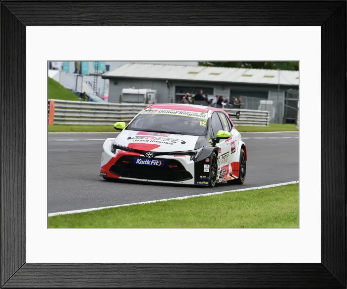 Framed Print : CM35 5938 Rob Huff, Toyota Corolla GR Sport, Toyota Gazoo Racing UK