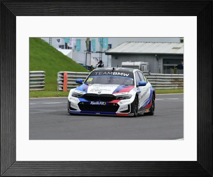 Framed Print : CM35 5953 Colin Turkington, BMW 330e M Sport, Team BMW
