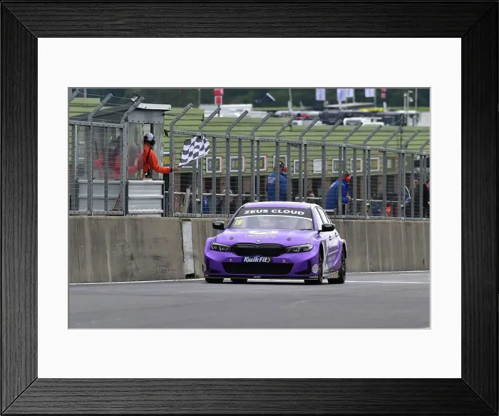 Framed Print : CM35 6081 Bobby Thompson, BMW 330e M Sport, Zeus Cloud Racing with WSR