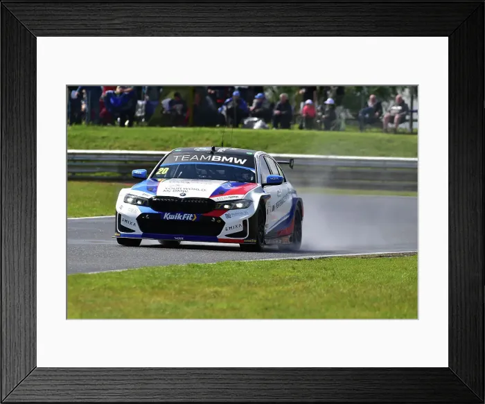 Framed Print : CM35 6339 Colin Turkington, BMW 330e M Sport, Team BMW
