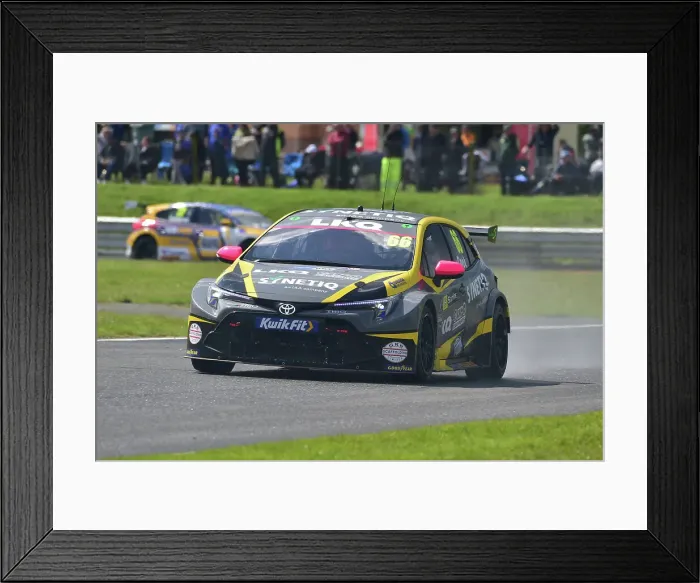Framed Print : CM35 6372 Josh Cook, Toyota Corolla GR Sport, LKQ Euro Car Parts with SYNETIQ