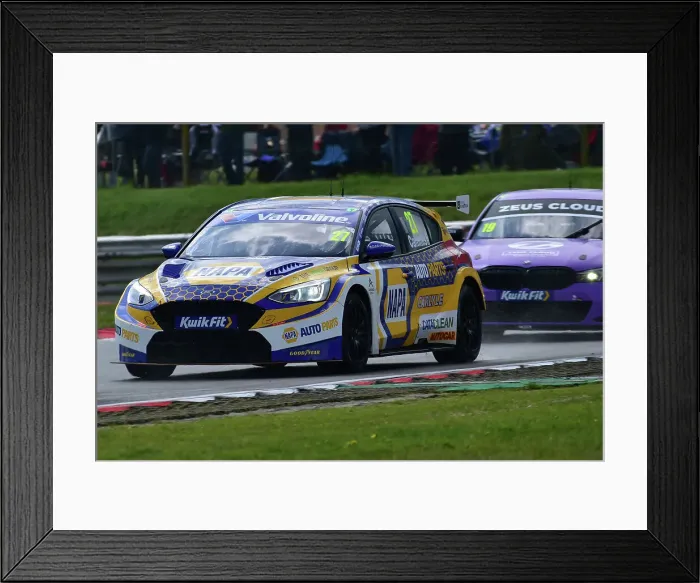 Framed Print : CM35 6381 Dan Cammish, Ford Focus ST, NAPA Racing UK Framed Print : CM35 6381 Dan Cammish, Ford Focus ST, NAPA Racing UK