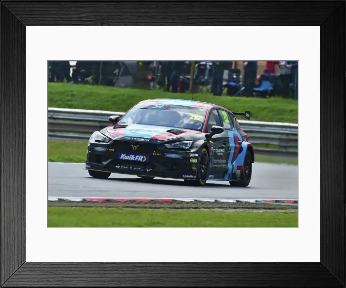Framed Print : CM35 6393 Chris Smiley, Cupra Leon, Restart Racing Framed Print : CM35 6393 Chris Smiley, Cupra Leon, Restart Racing