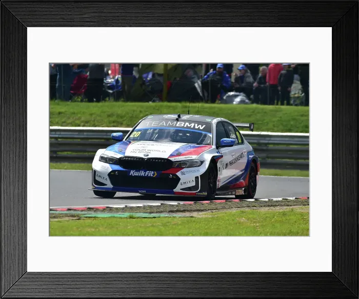 Framed Print : CM35 6397 Colin Turkington, BMW 330e M Sport, Team BMW