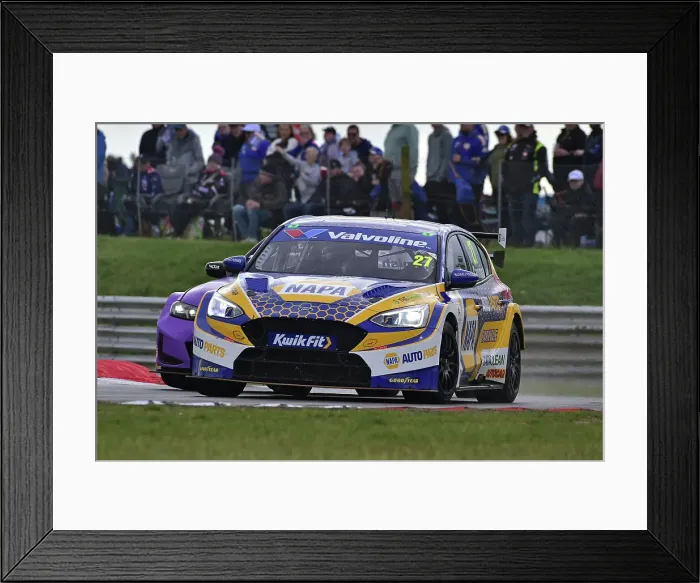Framed Print : CM35 6420 Dan Cammish, Ford Focus ST, NAPA Racing UK Framed Print : CM35 6420 Dan Cammish, Ford Focus ST, NAPA Racing UK