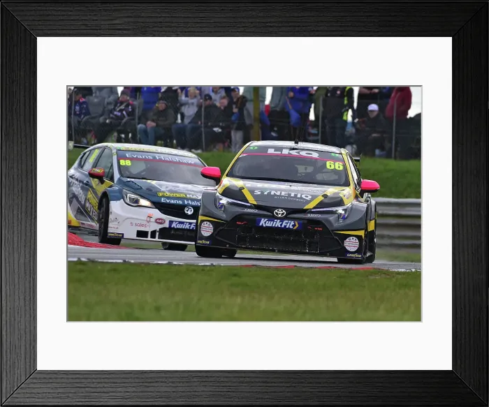 Framed Print : CM35 6421 Josh Cook, Toyota Corolla GR Sport, LKQ Euro Car Parts with SYNETIQ