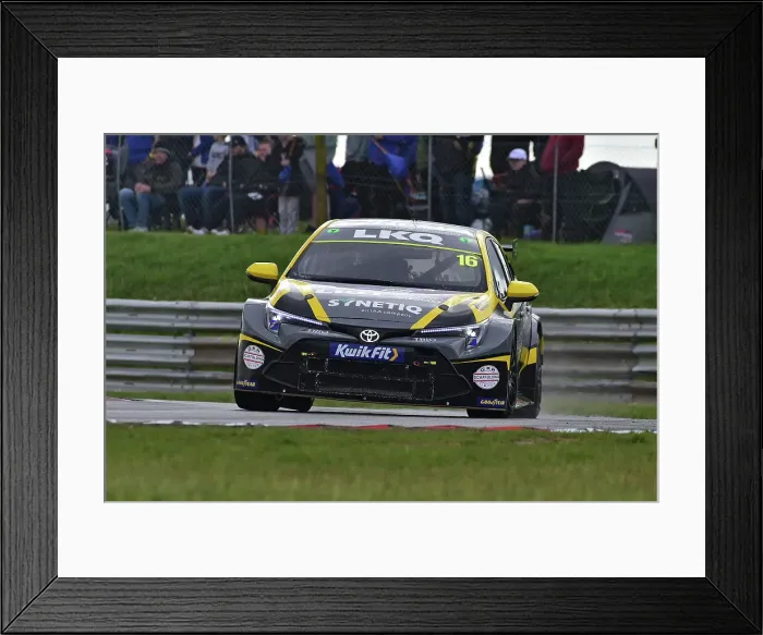 Framed Print : CM35 6424 Aiden Moffat, Toyota Corolla GR Sport, LKQ Euro Car Parts with SYNETIQ