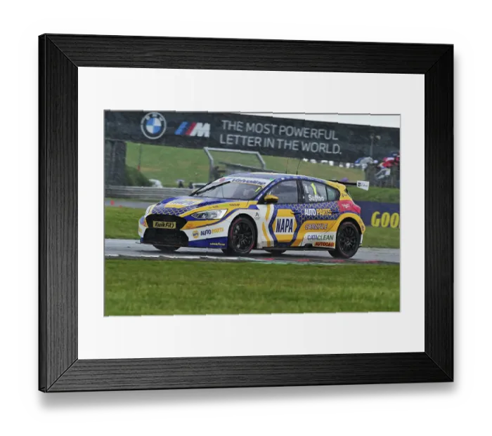 Framed Print : CM35 6468 Ashley Sutton, Ford Focus ST, NAPA Racing UK Framed Print : CM35 6468 Ashley Sutton, Ford Focus ST, NAPA Racing UK