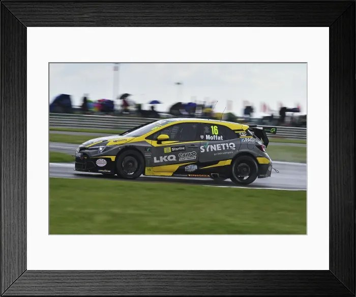 Framed Print : CM35 6513 Aiden Moffat, Toyota Corolla GR Sport, LKQ Euro Car Parts with SYNETIQ