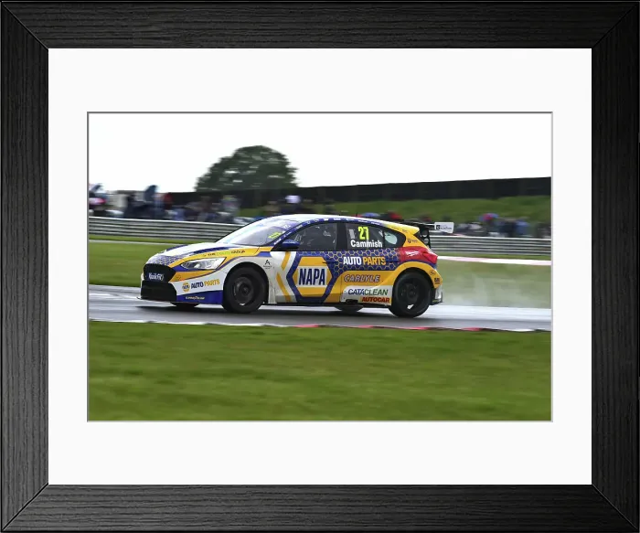 Framed Print : CM35 6563 Dan Cammish, Ford Focus ST, NAPA Racing UK Framed Print : CM35 6563 Dan Cammish, Ford Focus ST, NAPA Racing UK