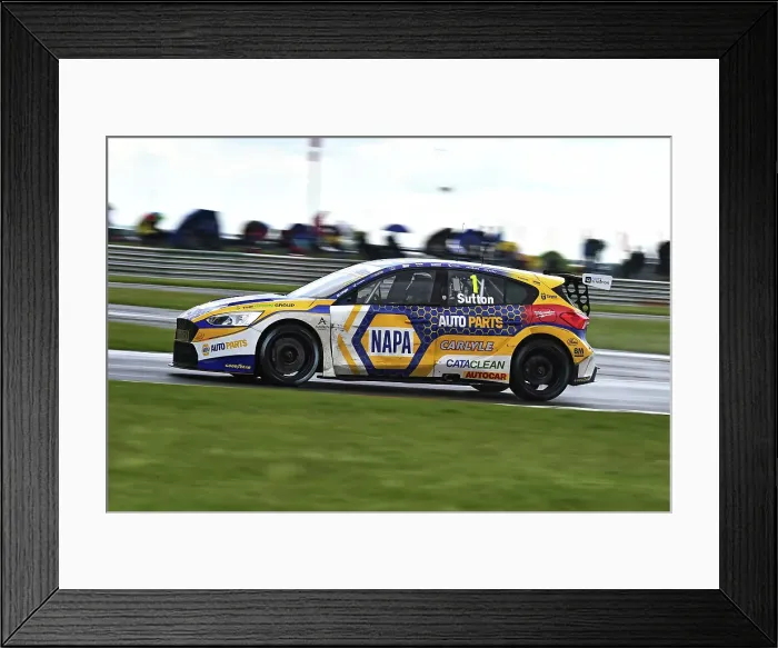 Framed Print : CM35 6597 Ashley Sutton, Ford Focus ST, NAPA Racing UK Framed Print : CM35 6597 Ashley Sutton, Ford Focus ST, NAPA Racing UK
