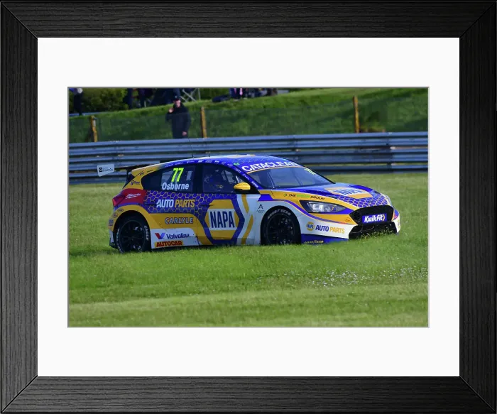 Framed Print : CJ14 0071 Sam Osborne, Ford Focus ST, NAPA Racing UK Framed Print : CJ14 0071 Sam Osborne, Ford Focus ST, NAPA Racing UK