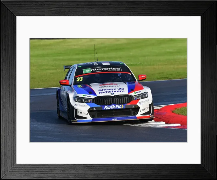 Framed Print : CJ14 0130 Adam Morgan, BMW 330e M Sport, Team BMW Framed Print : CJ14 0130 Adam Morgan, BMW 330e M Sport, Team BMW