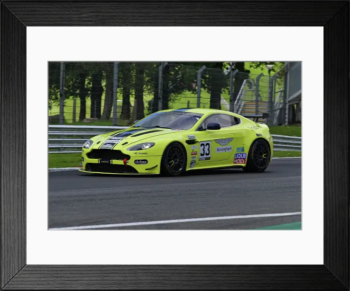 Framed Print : CJ13 9421 Dale Albutt, Aston Martin GT4