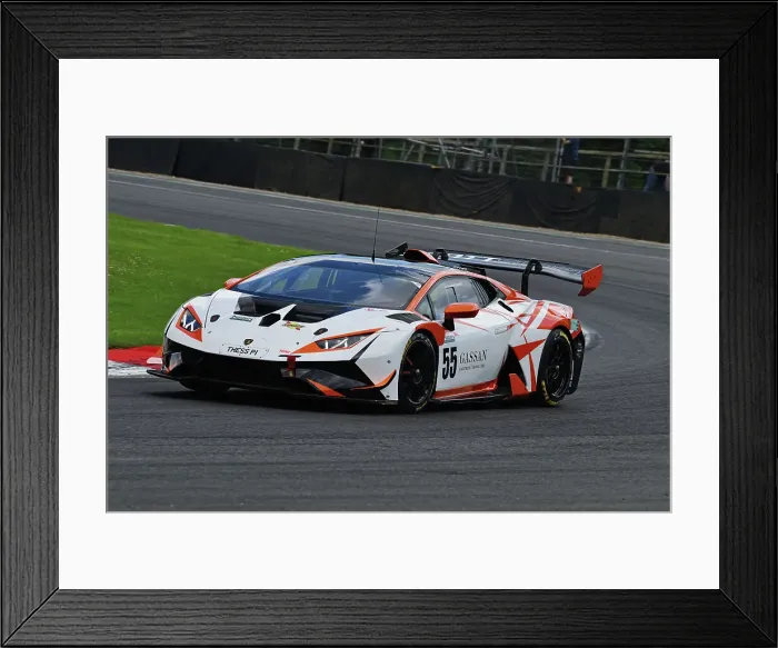 Framed Print : CJ13 9468 Neil Glover, Aaron Scott, Lamborghini Huracan Super Trofeo EVO