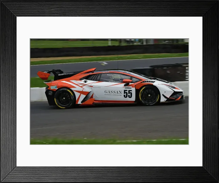 Framed Print : CM35 5370 Neil Glover, Aaron Scott, Lamborghini Huracan Super Trofeo EVO