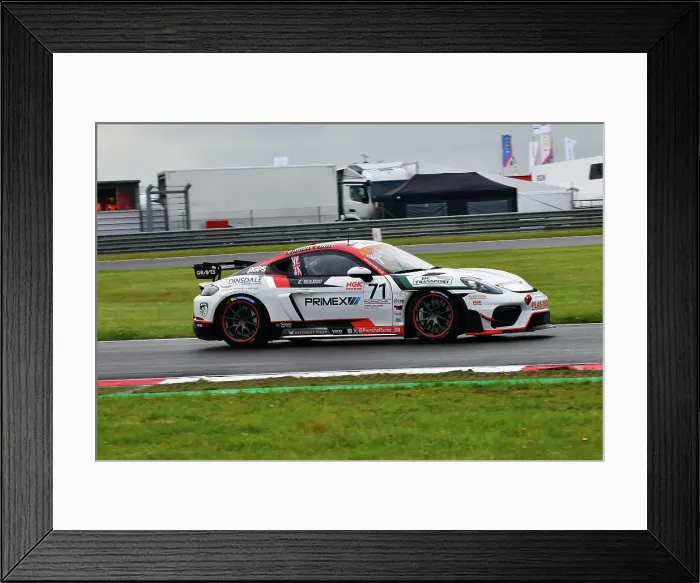 Framed Print : CJ13 9814 Max Coates, Team Omologato with Graves Motorsport, Porsche 718 Cayman GT4 RS Clubsport Framed Print : CJ13 9814 Max Coates, Team Omologato with Graves Motorsport, Porsche 718 Cayman GT4 RS Clubsport