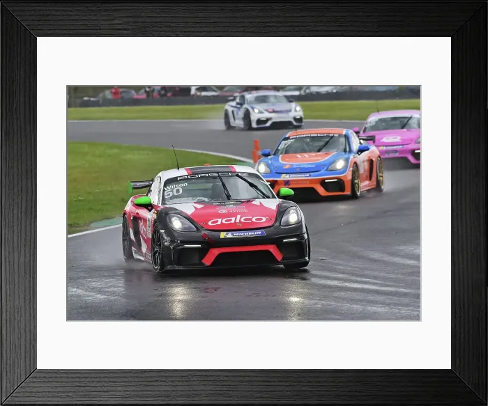 Framed Print : CM35 6624 Darelle Wilson, Aalco with JWB Motorsport, Porsche 718 Cayman GT4 Clubsport