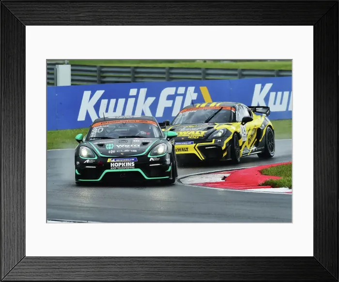 Framed Print : CM35 6652 Will Jenkins, Team Parker Racing, Porsche 718 Cayman GT4 RS Clubsport