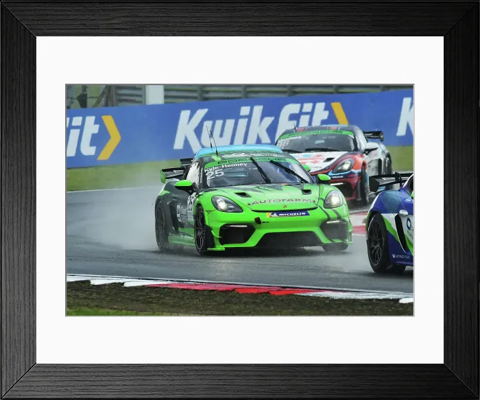 Framed Print : CM35 6660 Matthew Kyle-Henney, Clean Racing, Porsche 718 Cayman GT4 RS Clubsport
