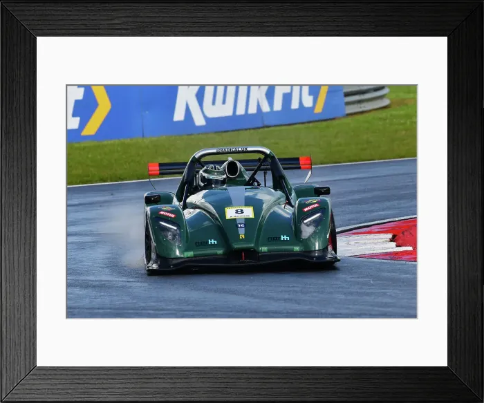 Framed Print : CJ13 9862 Adrian Hallmark, North Motorsport