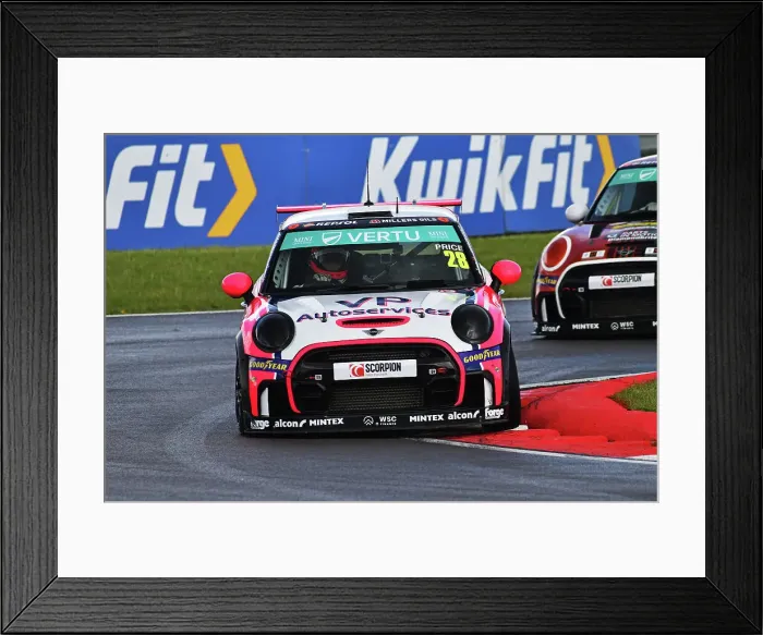 Framed Print : CJ13 9896 Josh Price, Excelr8 Motorsport Framed Print : CJ13 9896 Josh Price, Excelr8 Motorsport