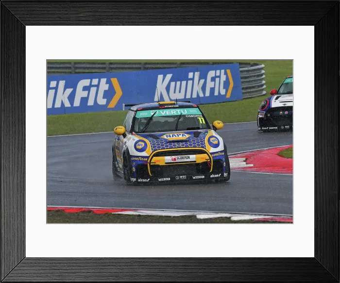 Framed Print : CJ13 9915 Jamie Osborne, Mini JCW, NAPA Racing UK Framed Print : CJ13 9915 Jamie Osborne, Mini JCW, NAPA Racing UK