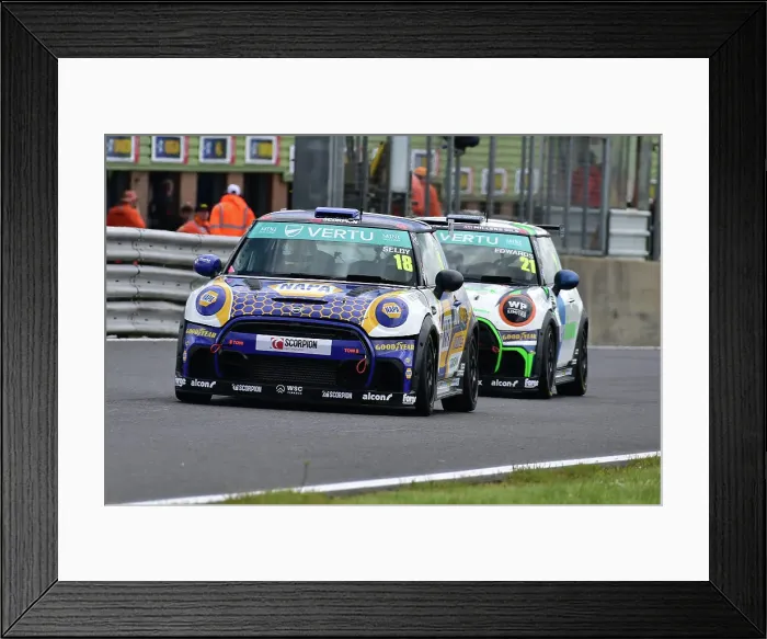 Framed Print : CM35 6204 Lewis Selby, Mini JCW, NAPA Racing UK Framed Print : CM35 6204 Lewis Selby, Mini JCW, NAPA Racing UK