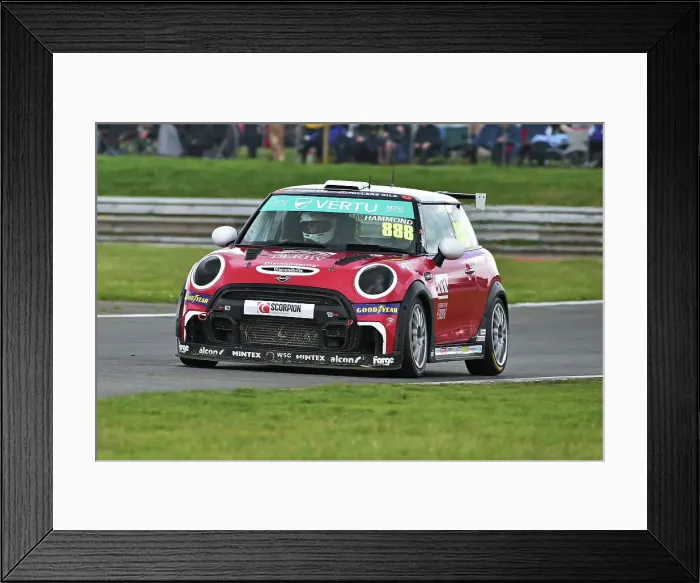 Framed Print : CM35 6242 Matt Hammond, Excelr8 Motorsport