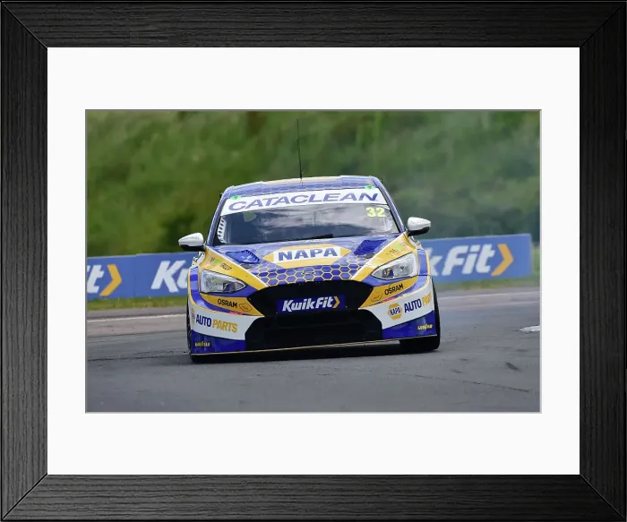 Framed Print : CM34 6915 Daniel Rowbottom, Ford Focus ST, NAPA Racing UK Framed Print : CM34 6915 Daniel Rowbottom, Ford Focus ST, NAPA Racing UK