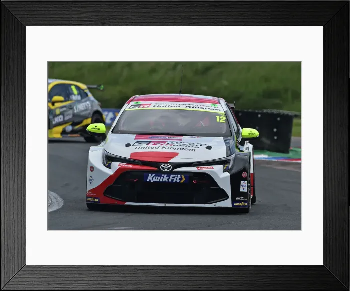Framed Print : CM34 6947 Rob Huff, Toyota Corolla GR Sport, Toyota Gazoo Racing UK