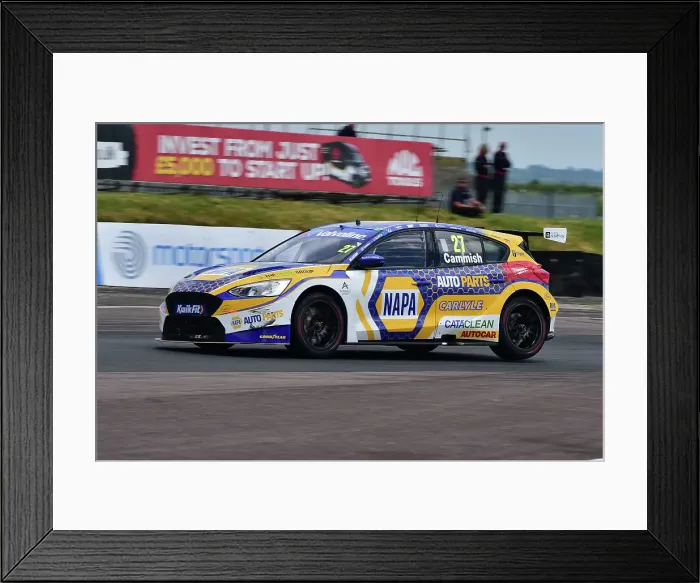 Framed Print : CM34 7028 Ford Focus ST, NAPA Racing UK Framed Print : CM34 7028 Ford Focus ST, NAPA Racing UK