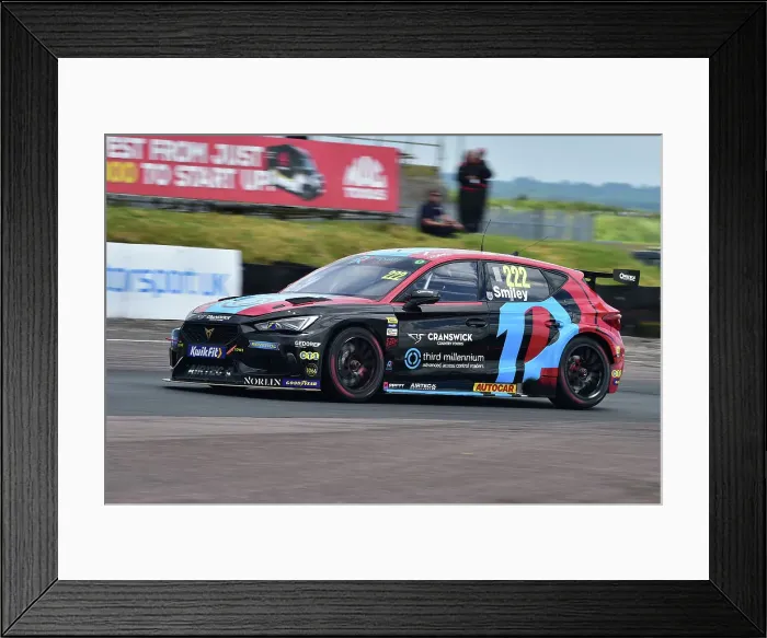 Framed Print : CM34 7057 Chris Smiley, Cupra Leon, Restart Racing Framed Print : CM34 7057 Chris Smiley, Cupra Leon, Restart Racing