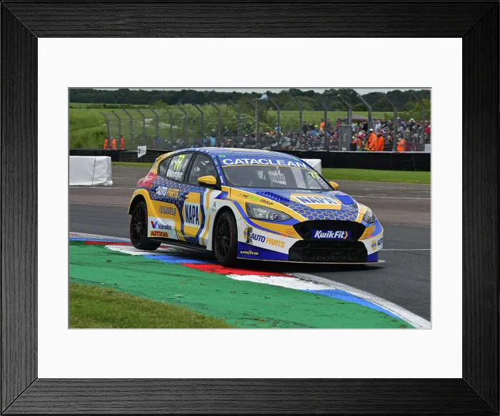 Framed Print : CJ14 0384 Sam Osborne, Ford Focus ST, NAPA Racing UK Framed Print : CJ14 0384 Sam Osborne, Ford Focus ST, NAPA Racing UK