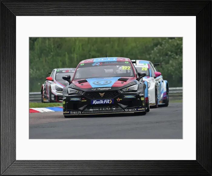Framed Print : CM34 7748 Chris Smiley, Cupra Leon, Restart Racing