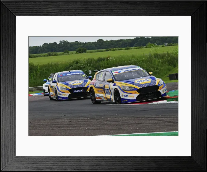 Framed Print : CJ14 0614 Ashley Sutton, Dan Cammish, Ford Focus ST, NAPA Racing UK Framed Print : CJ14 0614 Ashley Sutton, Dan Cammish, Ford Focus ST, NAPA Racing UK