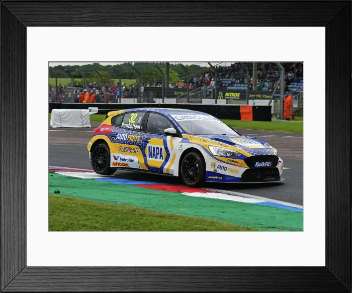 Framed Print : CJ14 0686 Daniel Rowbottom, Ford Focus ST, NAPA Racing UK