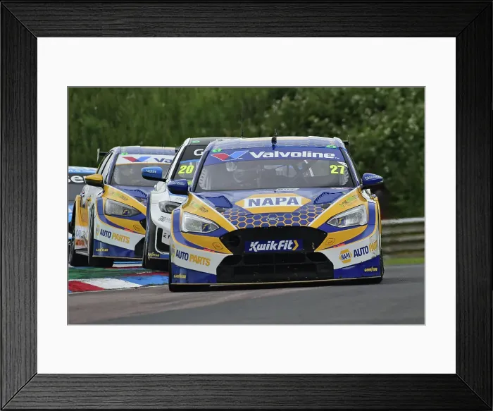 Framed Print : CM34 8268 Dan Cammish, Ford Focus ST, NAPA Racing UK Framed Print : CM34 8268 Dan Cammish, Ford Focus ST, NAPA Racing UK
