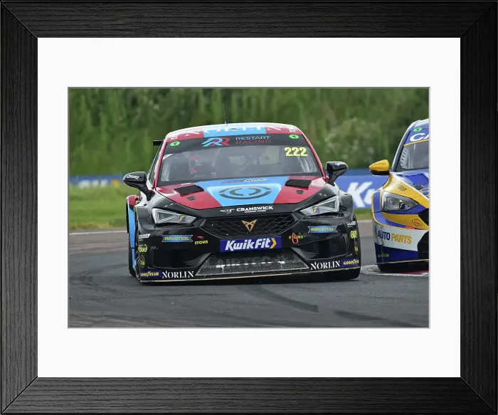 Framed Print : CM34 8281 Chris Smiley, Cupra Leon, Restart Racing Framed Print : CM34 8281 Chris Smiley, Cupra Leon, Restart Racing