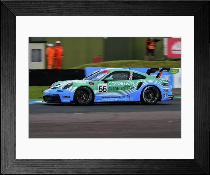 Framed Print : CJ14 0169 Richard Hosking, Porsche 911 GT3 Cup, Cognition Land & Water with CCK Motorsport
