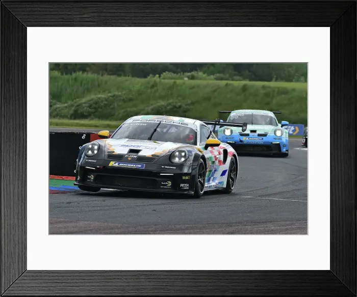 Framed Print : CM34 6811 Andrew Rackstraw, JTR, Porsche 911 GT3 Cup