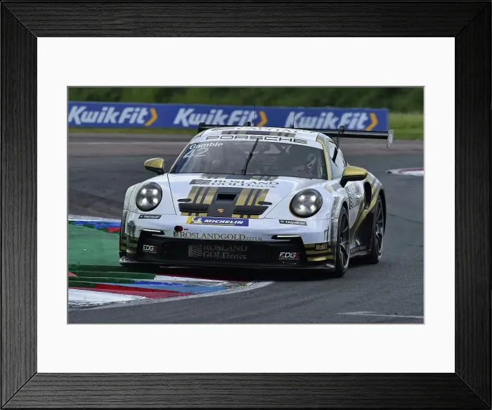 Framed Print : CM34 6873 George Gamble, Rosland Gold by Century Motorsport, Porsche 911 GT3 Cup Framed Print : CM34 6873 George Gamble, Rosland Gold by Century Motorsport, Porsche 911 GT3 Cup