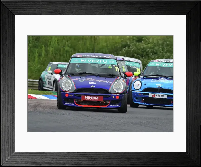 Framed Print : CM35 7581 Harvey Riby, MINI Cooper R50, EXCELR8 Motorsport