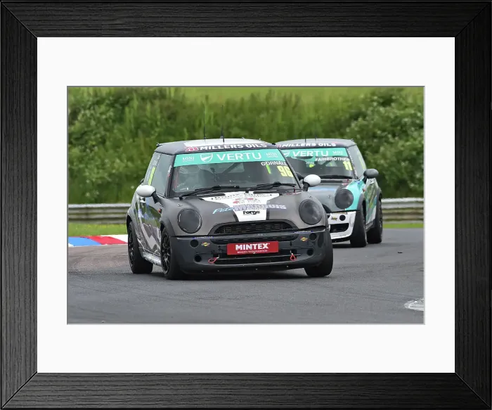 Framed Print : CM35 7604 Sam Gornall, MINI Cooper R50, Westbourne Motorsport