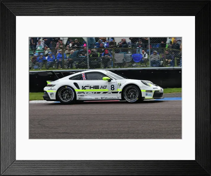 Framed Print : CJ14 0454 Hugo Ellis, Team Parker Racing, Porsche 911 GT3 Cup