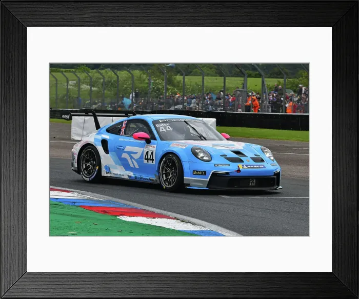 Framed Print : CJ14 0417 Abbie Eaton, Rebelleo Motorsport, Porsche 911 GT3 Cup