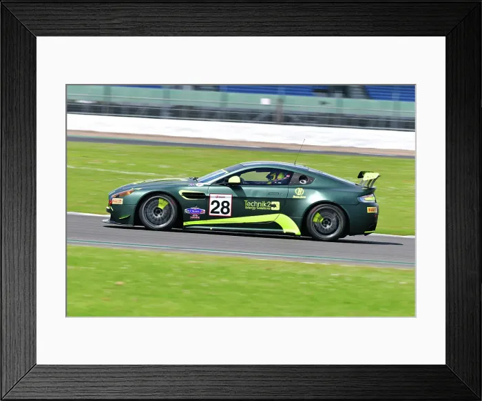 Framed Print : CJ14 1301 David Ward, Andy Cummings, Aston Martin GT4 R15