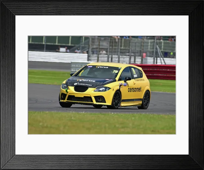 Framed Print : CJ14 1422 David Johnson, Seat Leon Cupra