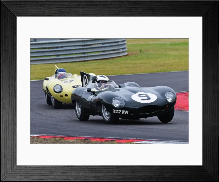 Framed Print : CJ14 2107 Benjamin Eastick, Jaguar D type, Andy Middlehurst, Jonathan Bailey, Jaguar D type